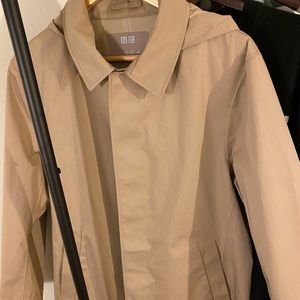 Uniqlo men long trench coat